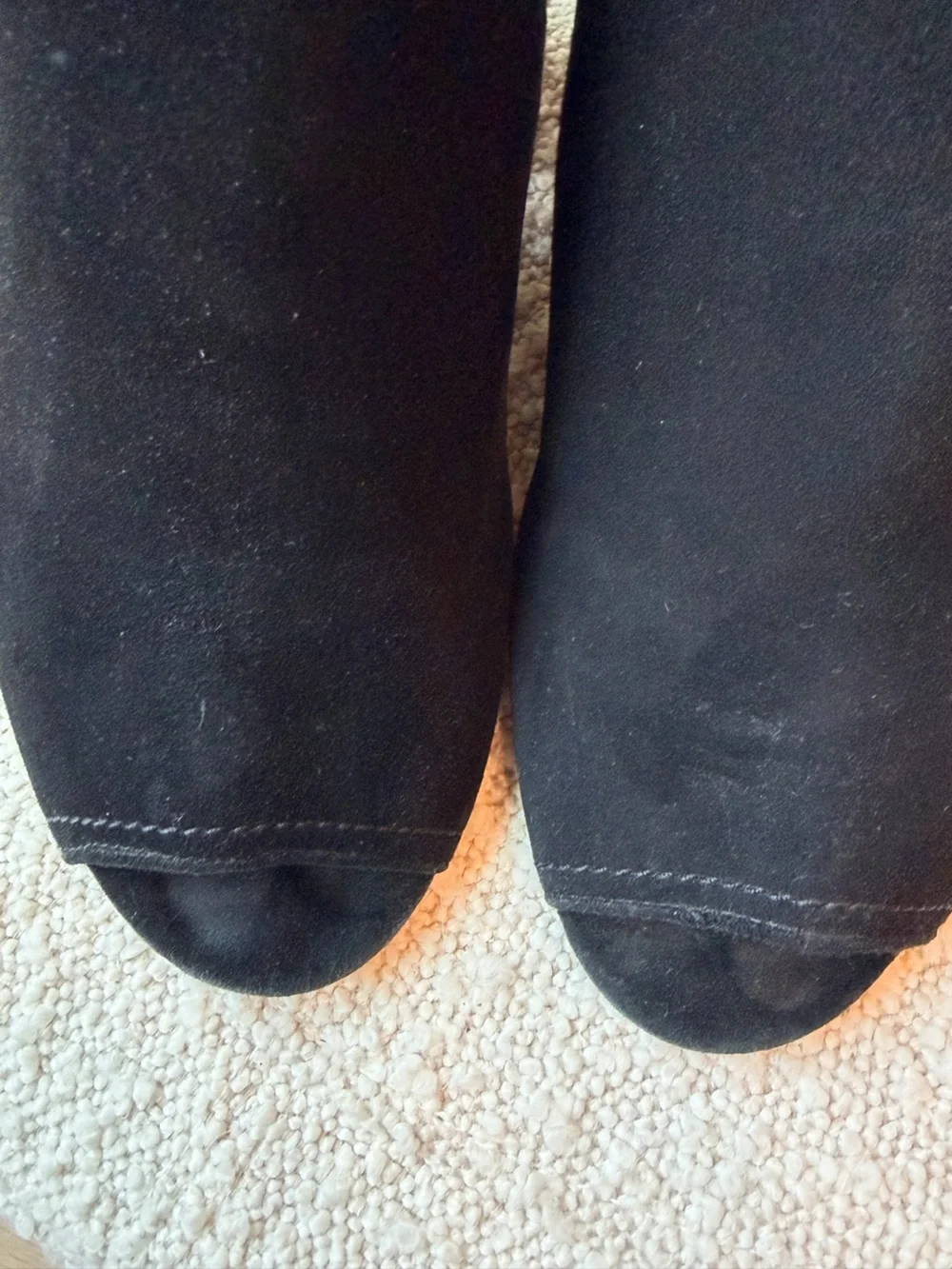 Tory Burch Gemma Open Toe Bootie in Black Royal Suede size 10